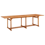 Vrtni blagovaonski stol 280 x 90 x 75 cm masivno bagremovo drvo