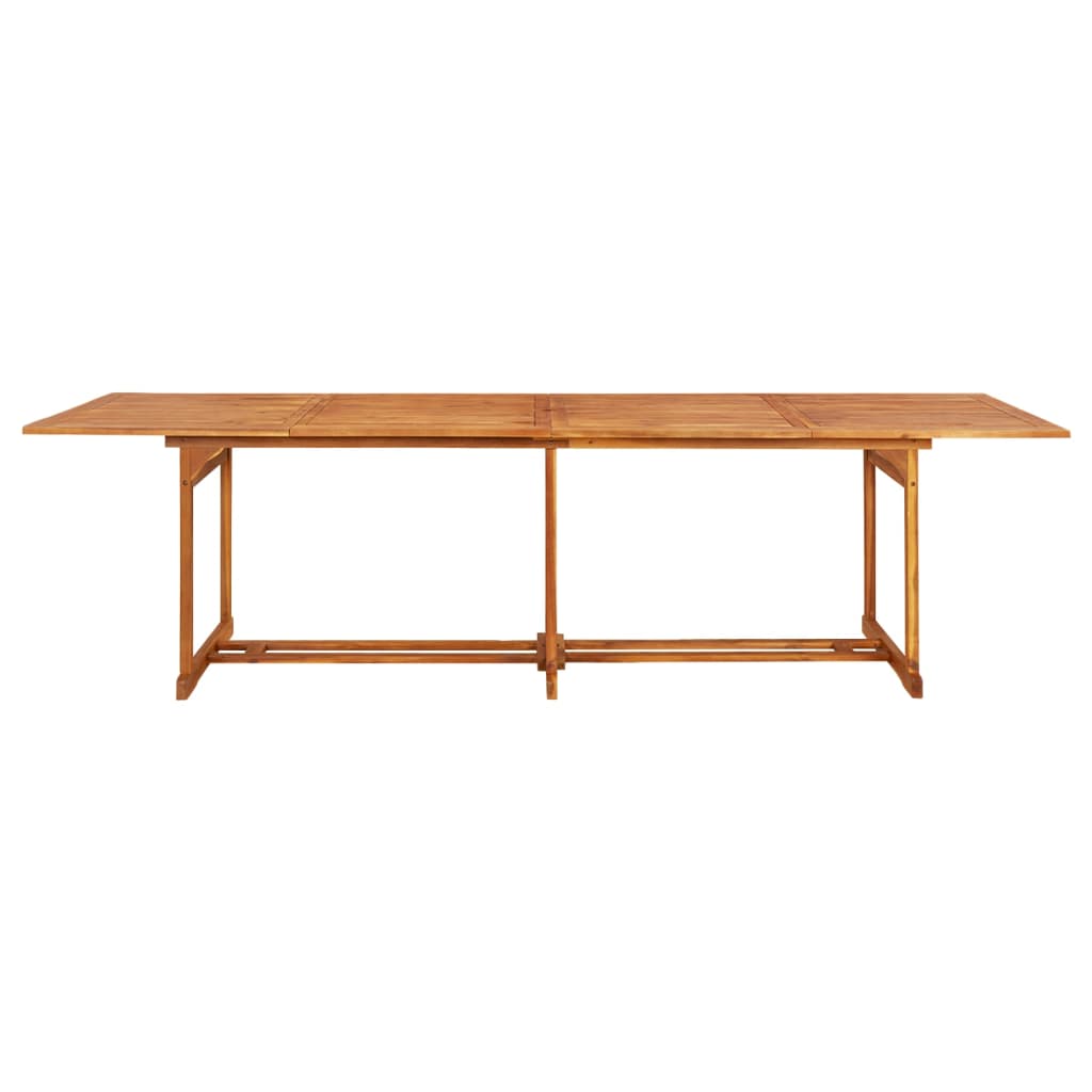Vrtni blagovaonski stol 280 x 90 x 75 cm masivno bagremovo drvo