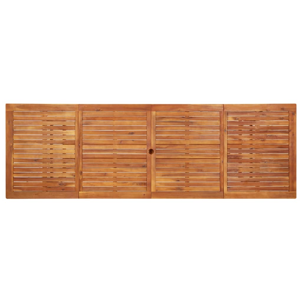 Vrtni blagovaonski stol 280 x 90 x 75 cm masivno bagremovo drvo