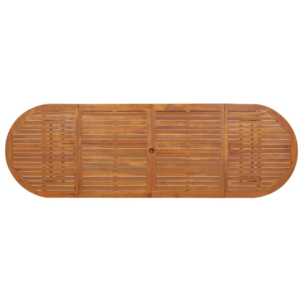 Vrtni blagovaonski stol 280 x 90 x 75 cm masivno bagremovo drvo