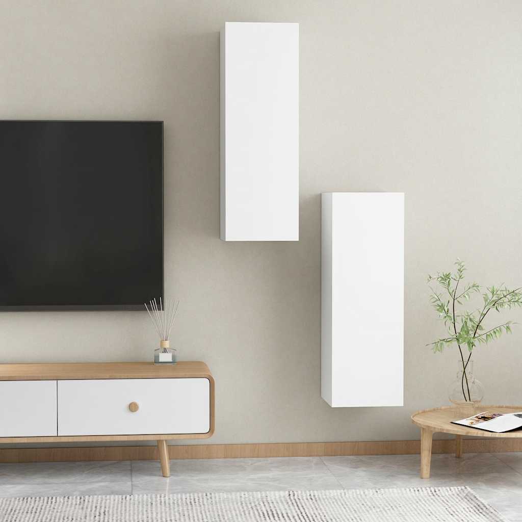 TV ormarići 2 kom bijeli 30,5 x 30 x 90 cm konstruirano drvo