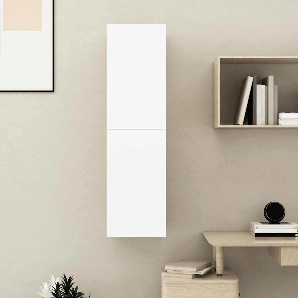 TV ormarić bijeli 30,5 x 30 x 110 cm od konstruiranog drva