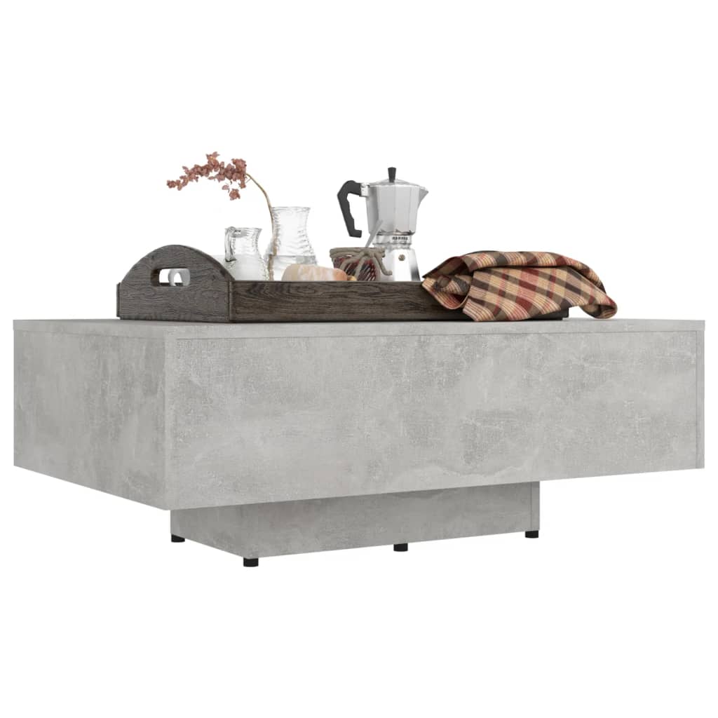 Stolić za kavu boja betona 85 x 55 x 31 cm konstruirano drvo