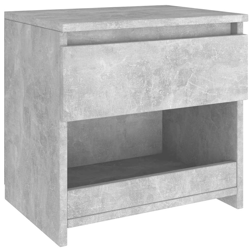 Noćni ormarići 2 kom boja betona 40x30x39 cm konstruirano drvo
