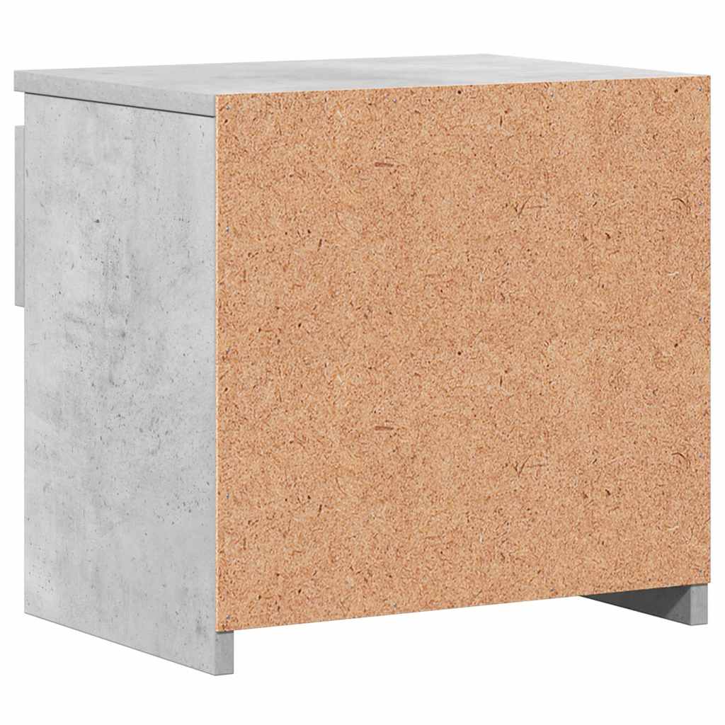 Noćni ormarići 2 kom boja betona 40x30x39 cm konstruirano drvo
