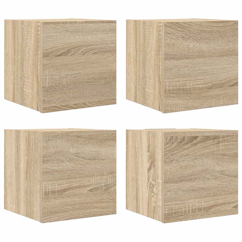 Zidni TV ormarići 4 kom boja hrasta sonome 30,5 x 30 x 30 cm