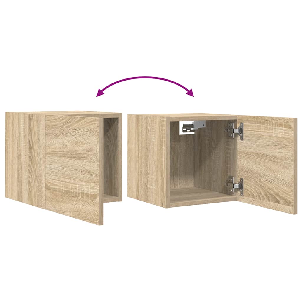 Zidni TV ormarići 4 kom boja hrasta sonome 30,5 x 30 x 30 cm