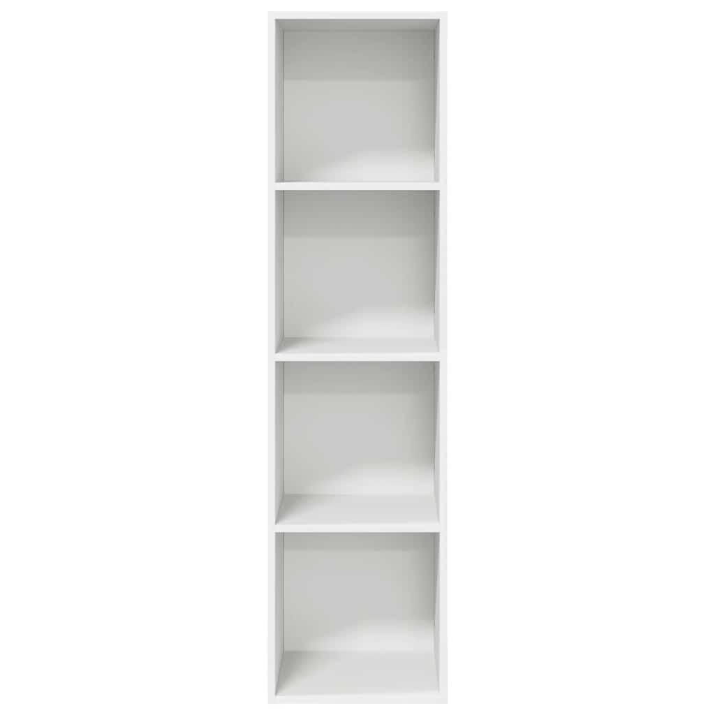 Zidni TV ormarić bijeli 37 x 37 x 142,5 cm konstruirano drvo