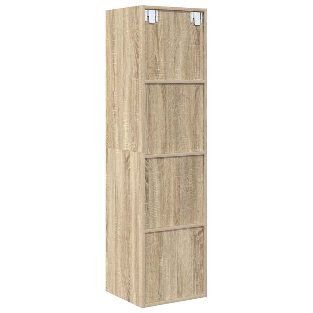 Zidni TV ormarić boja hrasta 37x37x142,5 cm konstruirano drvo