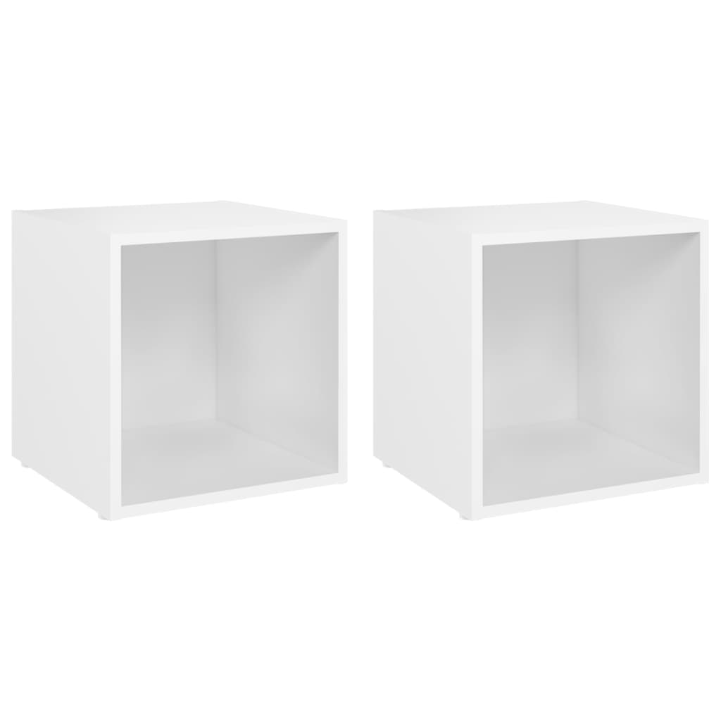 TV ormarići 2 kom bijeli 37 x 35 x 37 cm konstruirano drvo