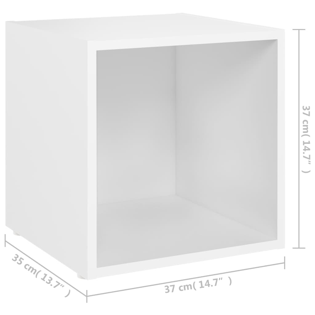 TV ormarići 2 kom bijeli 37 x 35 x 37 cm konstruirano drvo
