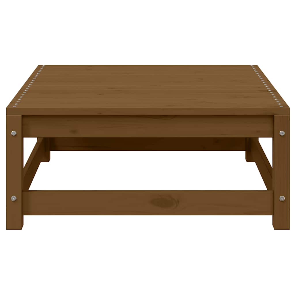 Vrtni tabure 70x70x30 cm smeđa boja meda od masivne borovine