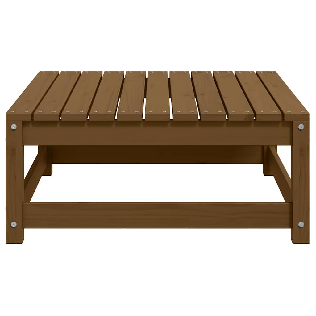 Vrtni tabure 70x70x30 cm smeđa boja meda od masivne borovine
