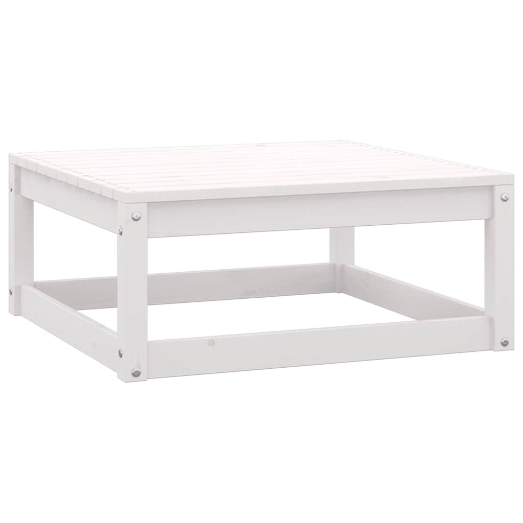 2-dijelna vrtna garnitura s jastucima masivna borovina bijela