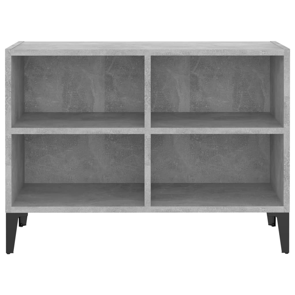 TV ormarić s metalnim nogama siva boja betona 69,5 x 30 x 50 cm