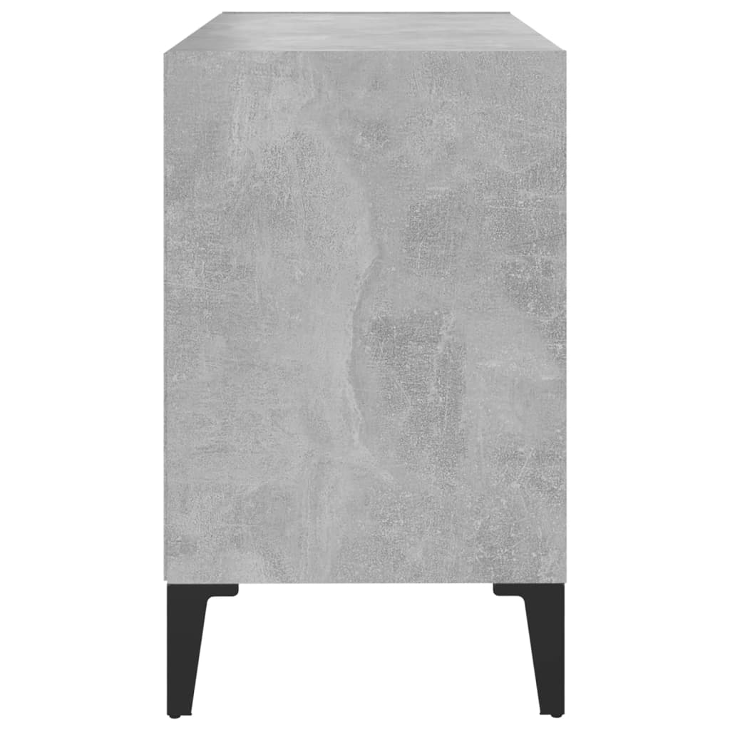 TV ormarić s metalnim nogama siva boja betona 69,5 x 30 x 50 cm