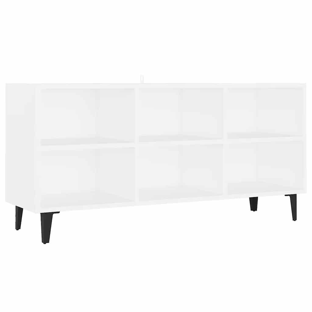 TV ormarić s metalnim nogama bijeli 103,5 x 30 x 50 cm