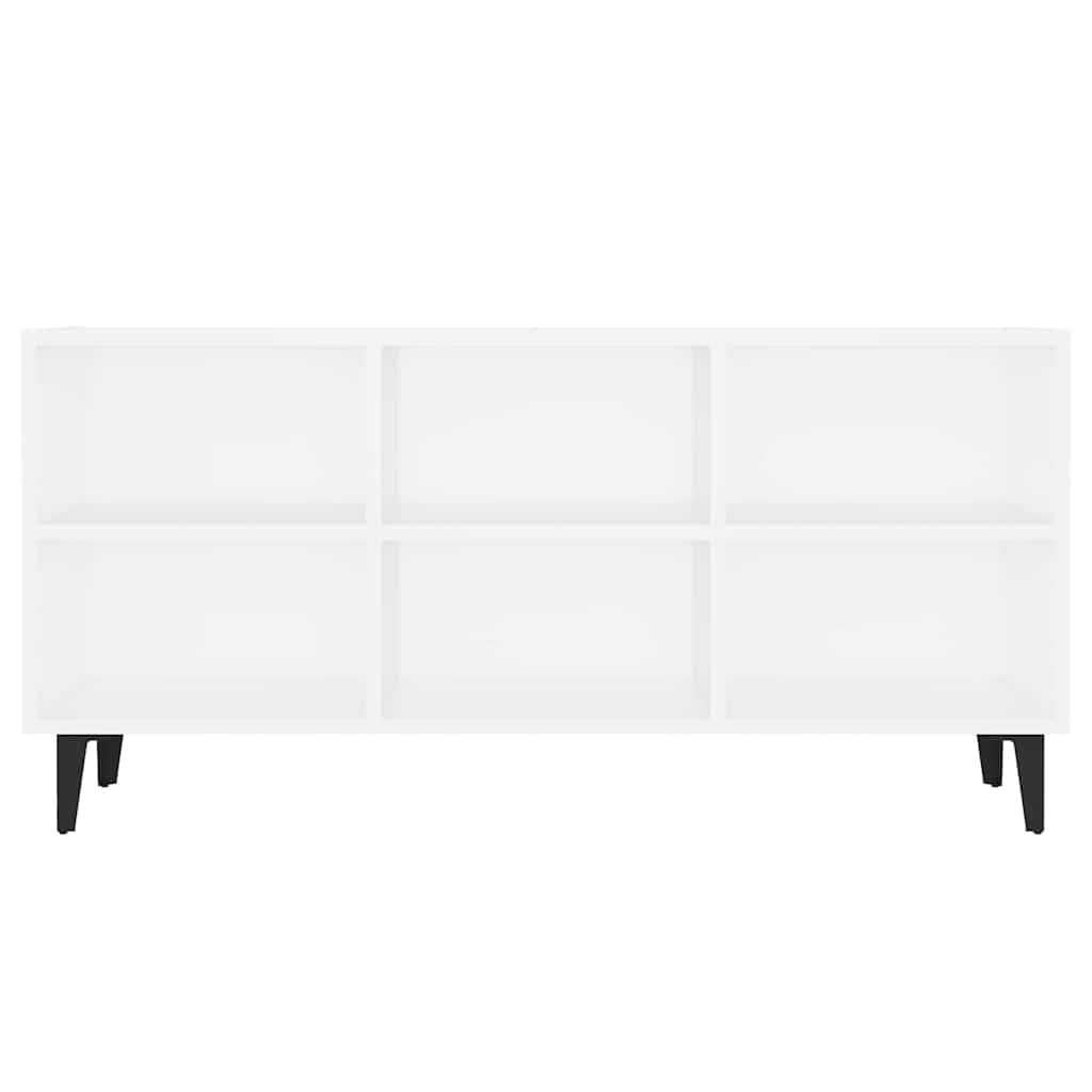 TV ormarić s metalnim nogama bijeli 103,5 x 30 x 50 cm
