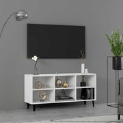 TV ormarić s metalnim nogama bijeli 103,5 x 30 x 50 cm