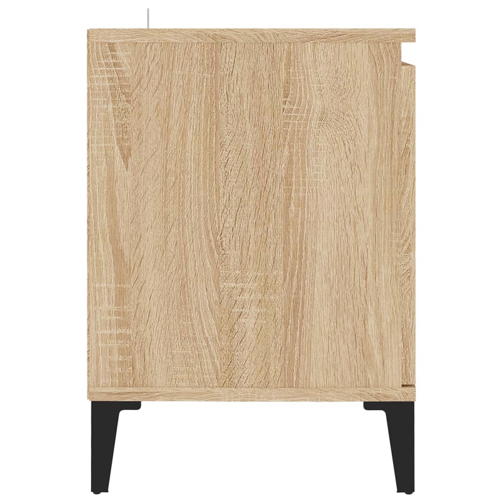 TV ormarić s metalnim nogama boja hrasta sonome 103,5x35x50 cm