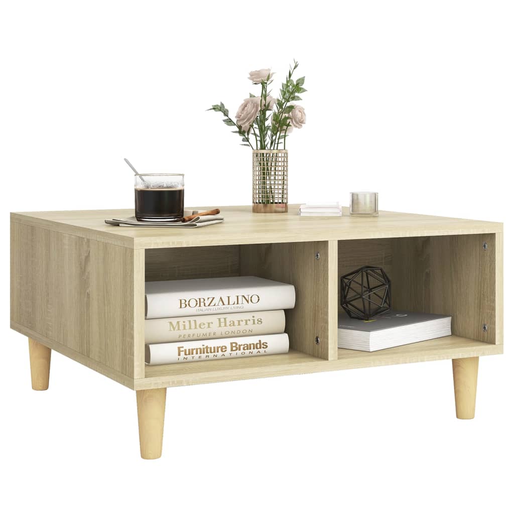 Stolić za kavu boja hrasta sonome 60x60x30 cm konstruirano drvo