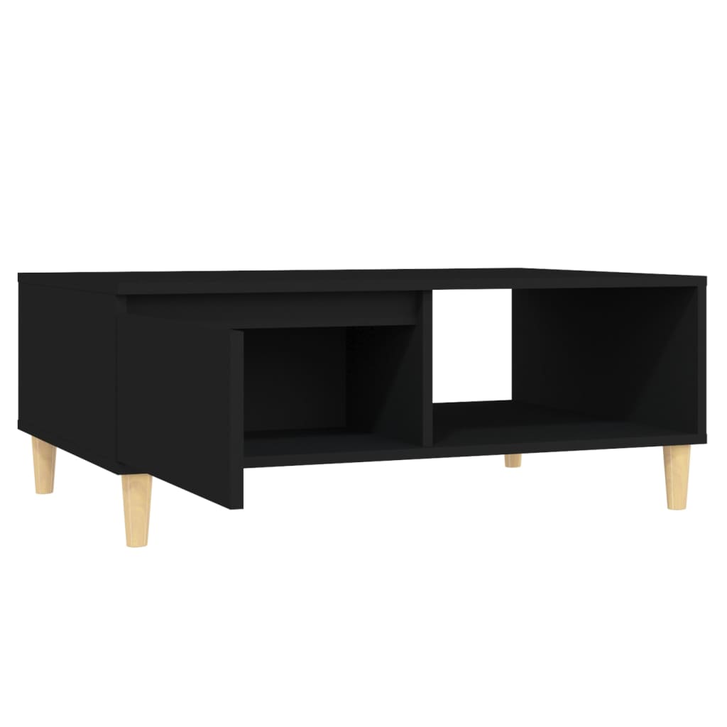 Stolić za kavu crni 90 x 60 x 35 cm od konstruiranog drva
