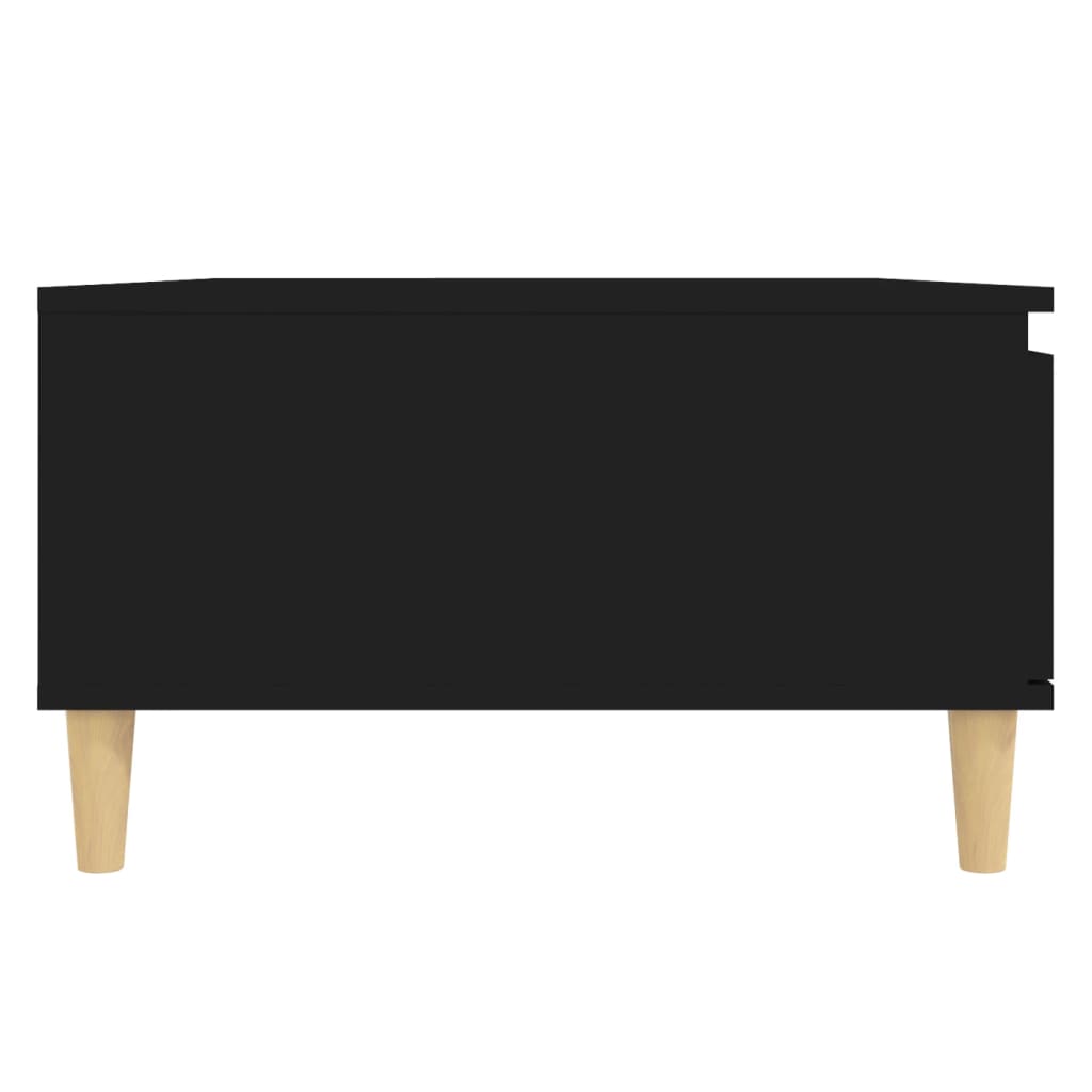 Stolić za kavu crni 90 x 60 x 35 cm od konstruiranog drva