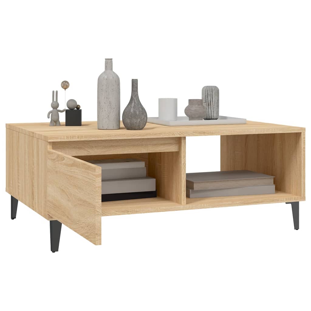 Stolić za kavu boja hrasta sonome 90x60x35 cm konstruirano drvo