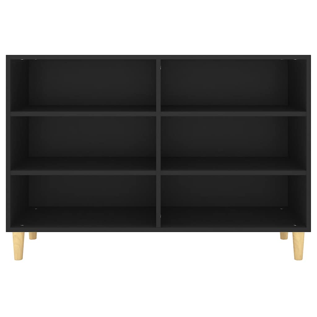 Komoda crna 103,5 x 35 x 70 cm od konstruiranog drva