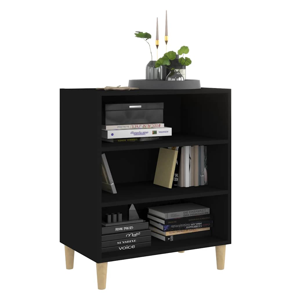 Komoda crna 57 x 35 x 70 cm od konstruiranog drva