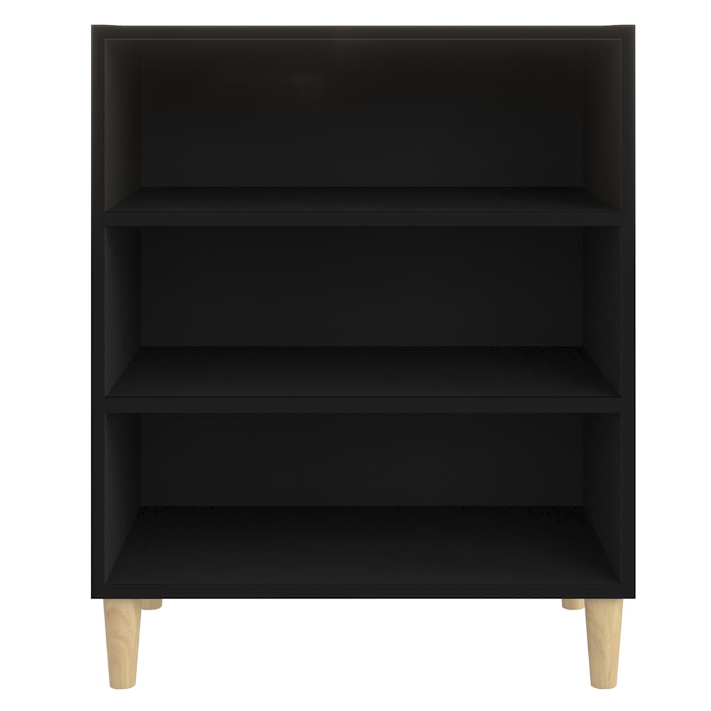 Komoda crna 57 x 35 x 70 cm od konstruiranog drva