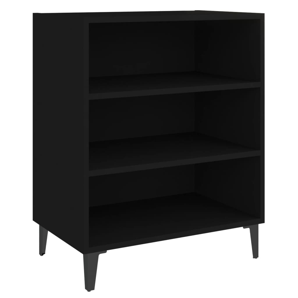 Komoda crna 57 x 35 x 70 cm od konstruiranog drva