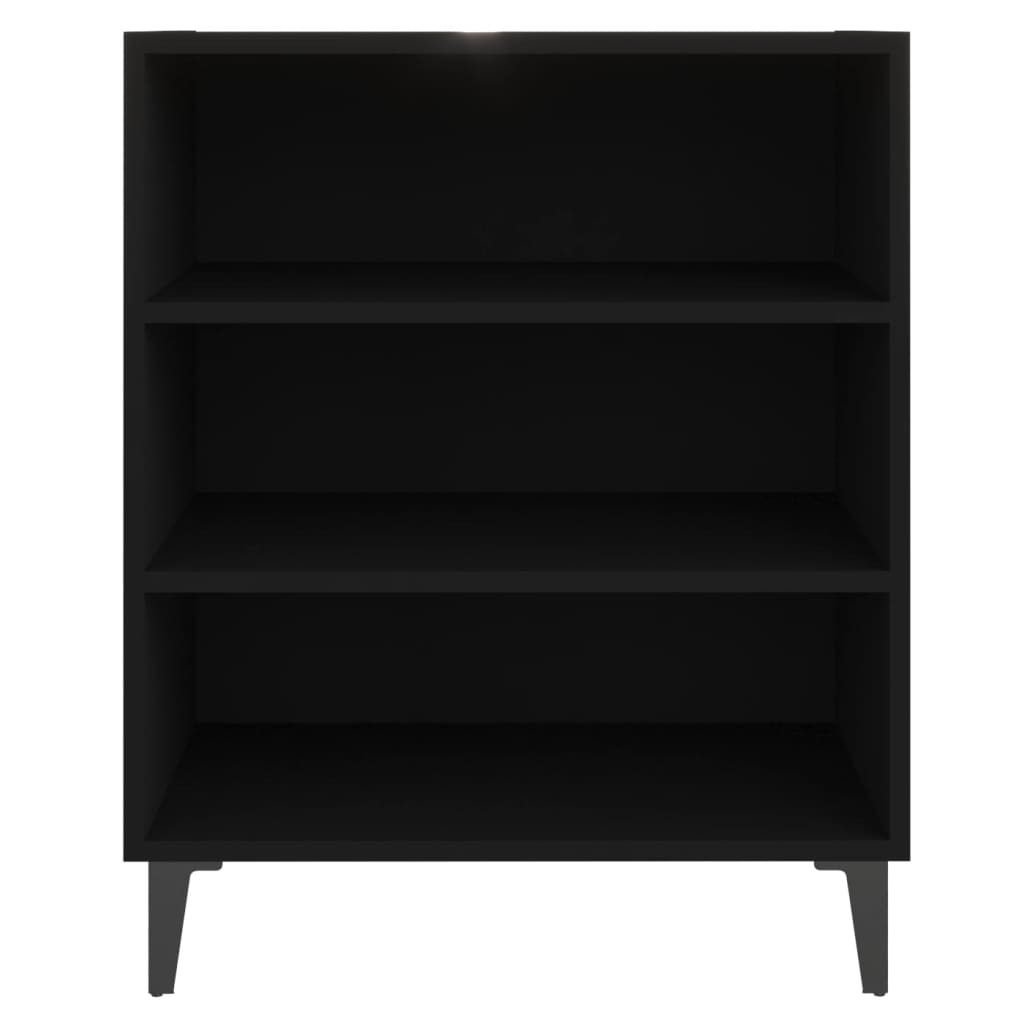 Komoda crna 57 x 35 x 70 cm od konstruiranog drva