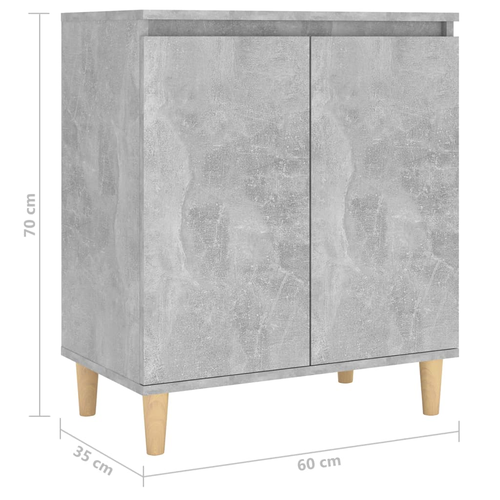 Komoda boja betona 60 x 35 x 70 cm od konstruiranog drva