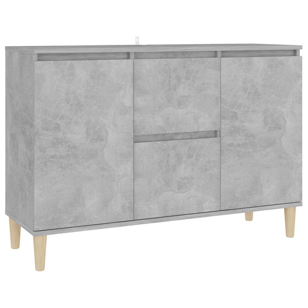 Komoda siva boja betona 101x35x70 cm od konstruiranog drva