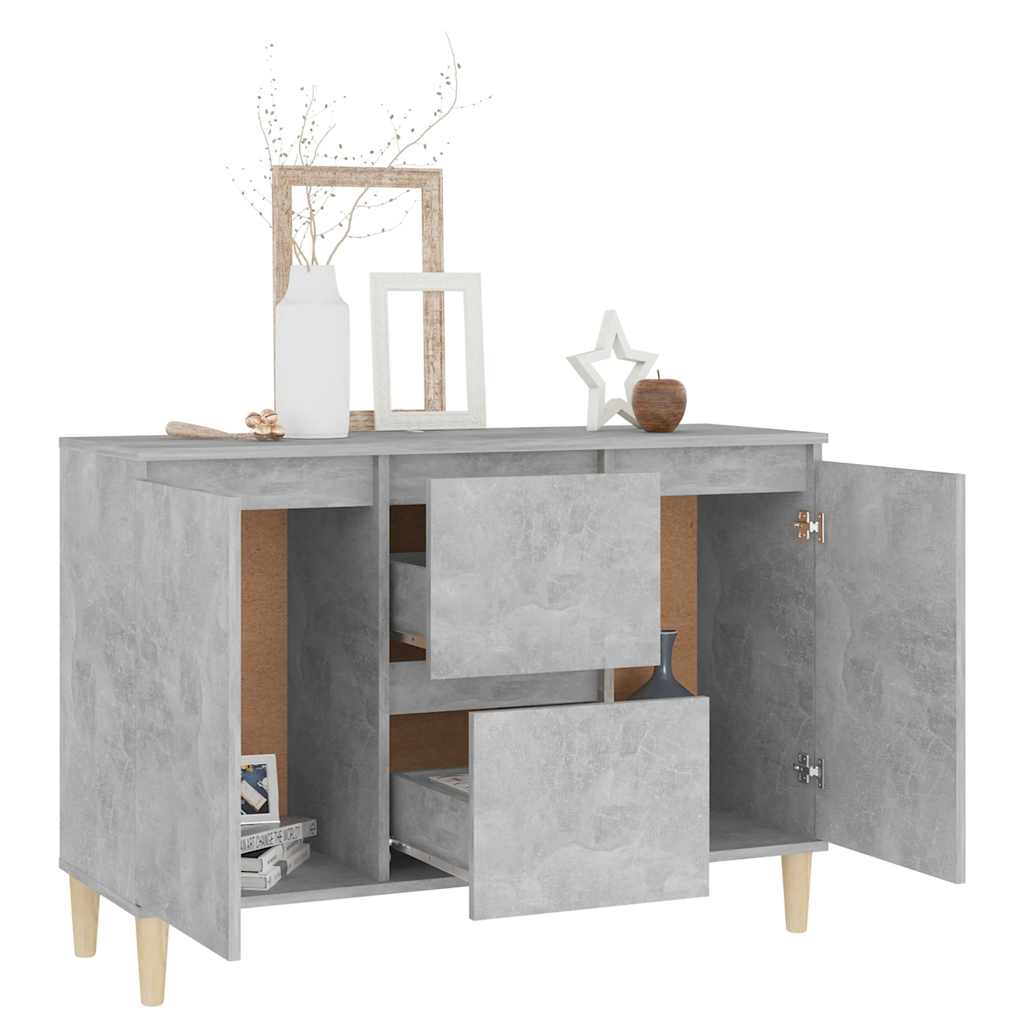 Komoda siva boja betona 101x35x70 cm od konstruiranog drva