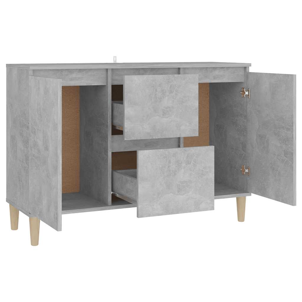 Komoda siva boja betona 101x35x70 cm od konstruiranog drva