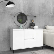 Komoda bijela 102 x 35 x 70 cm od konstruiranog drva