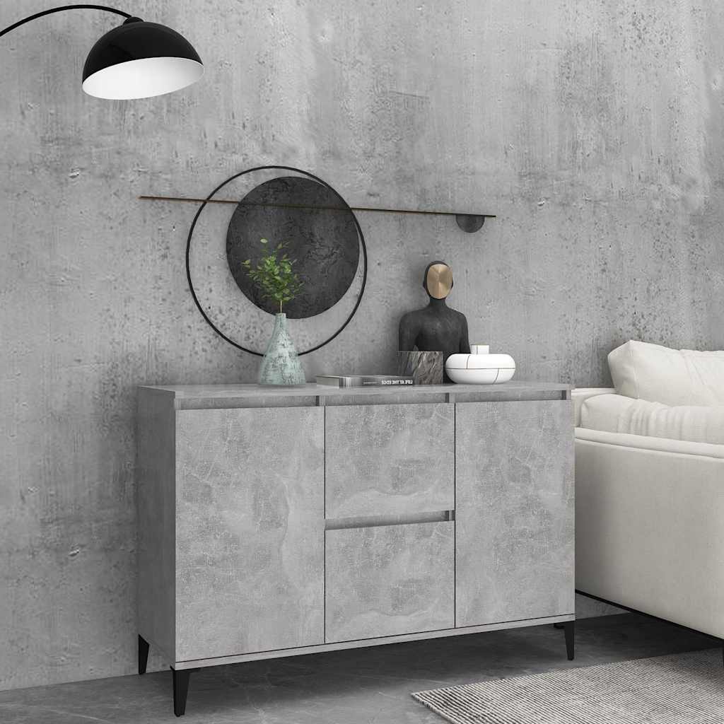 Komoda siva boja betona 102 x 35 x 70 cm od konstruiranog drva