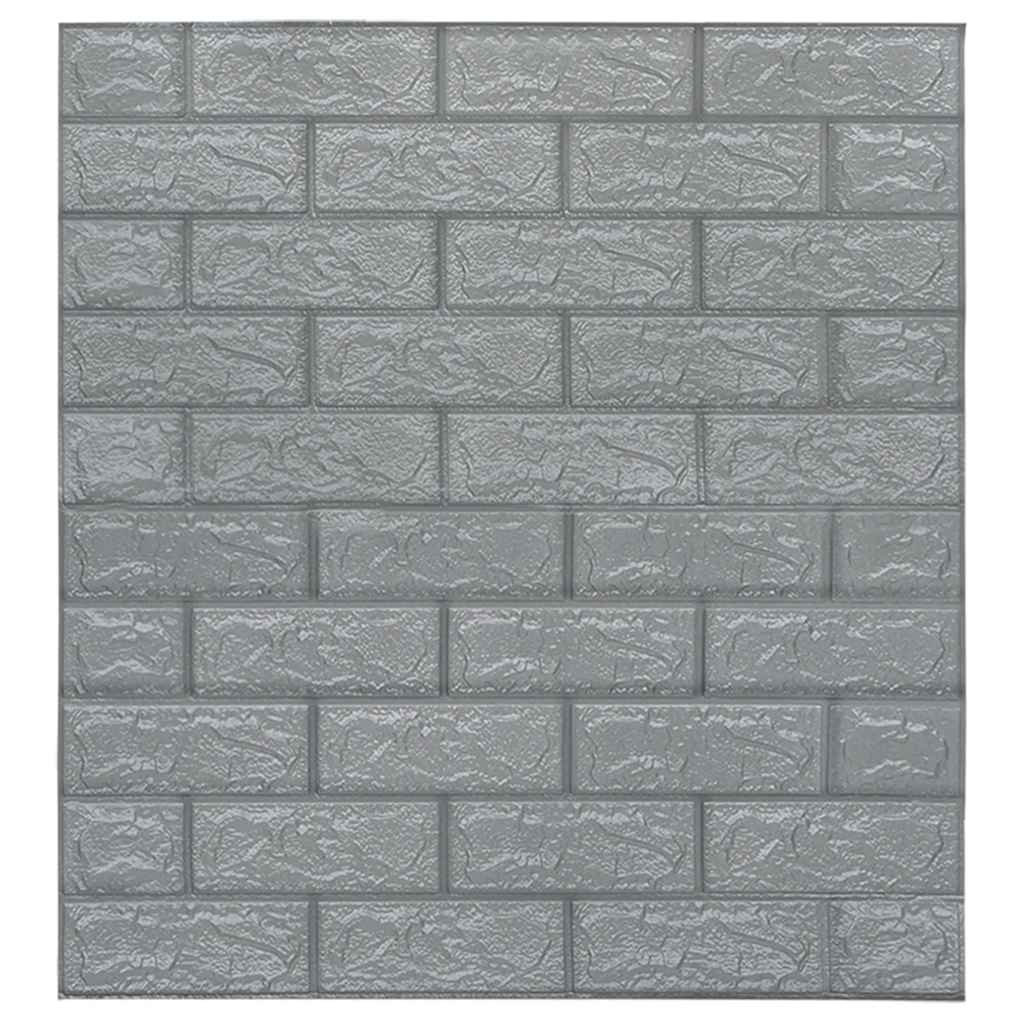 3D zidne tapete s uzorkom cigli samoljepljive 40 kom antracit
