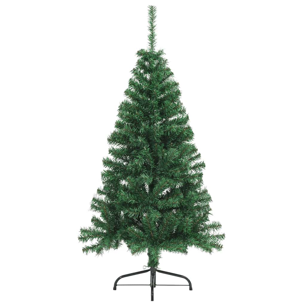Umjetna polovica božićnog drvca sa stalkom zelena 120 cm PVC