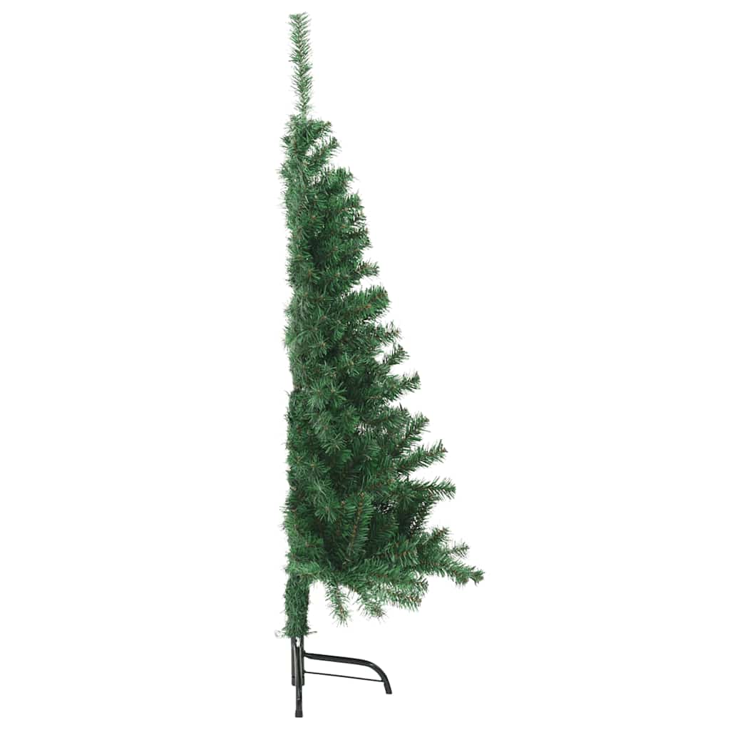 Umjetna polovica božićnog drvca sa stalkom zelena 120 cm PVC