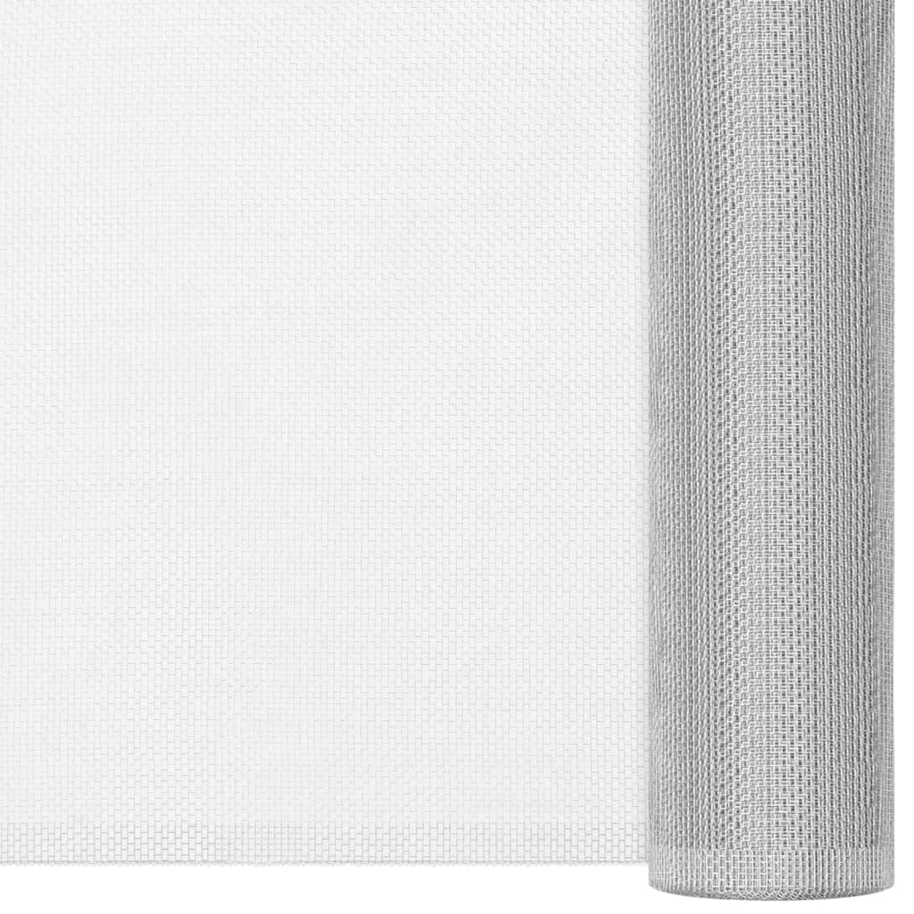 Mrežasti zaslon od aluminija 100 x 2000 cm srebrni