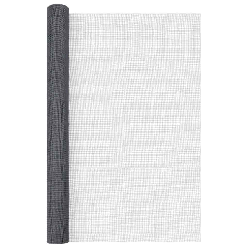 Mrežasti zaslon od stakloplastike 80 x 2000 cm sivi