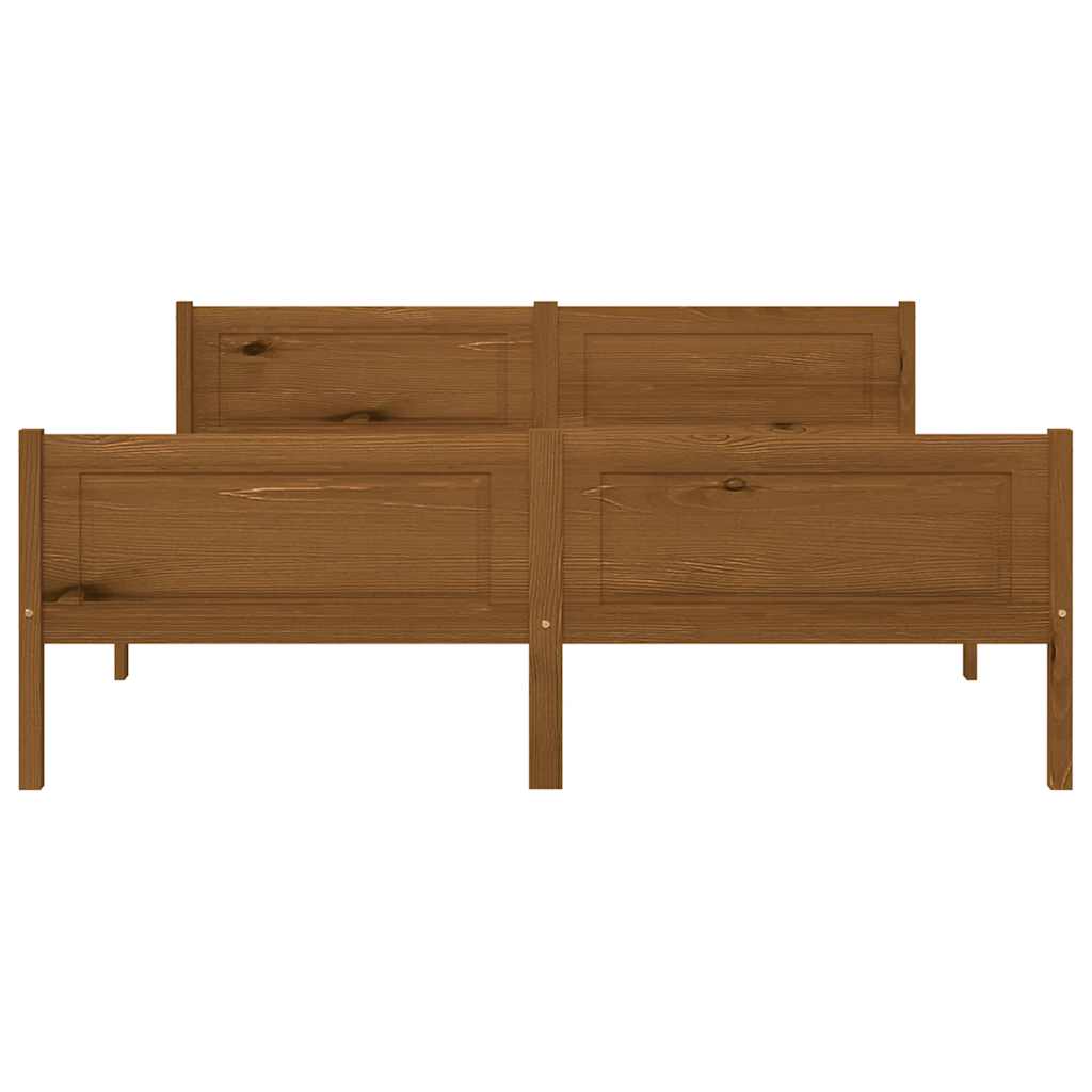 Okvir za krevet od masivne borovine boja meda 160 x 200 cm