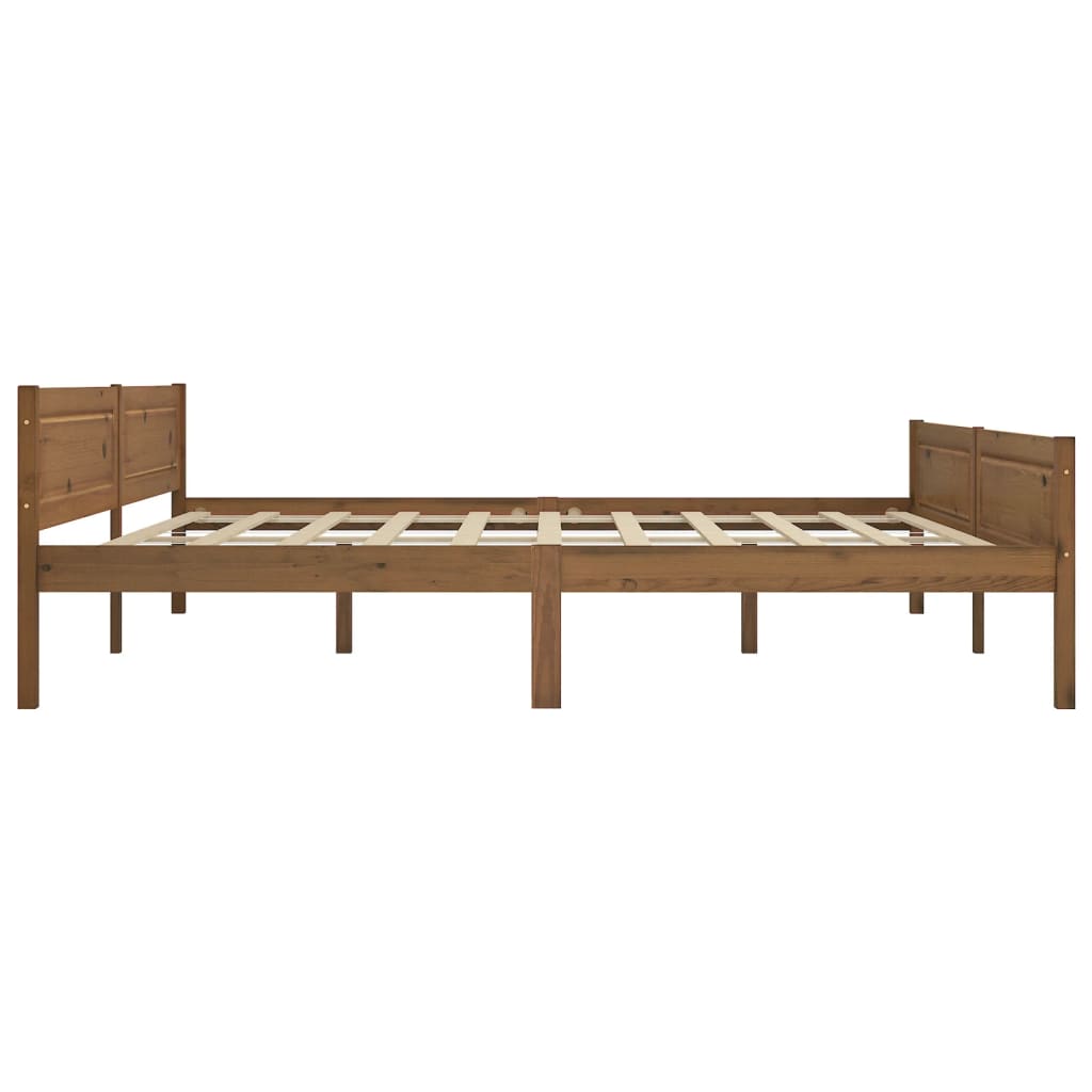 Okvir za krevet od masivne borovine boja meda 200 x 200 cm