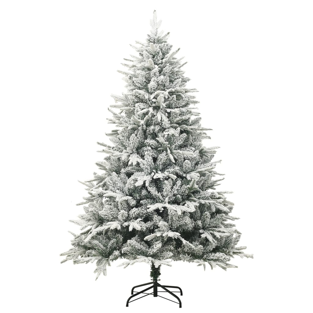 Umjetno božićno drvce sa snijegom zeleno 150 cm PVC i PE