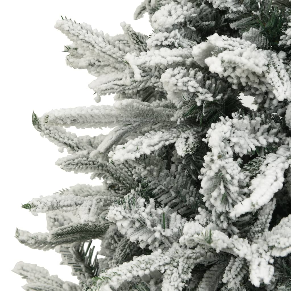 Umjetno božićno drvce sa snijegom zeleno 210 cm PVC i PE