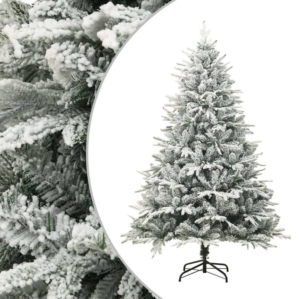 Umjetno božićno drvce sa snijegom zeleno 240 cm PVC i PE