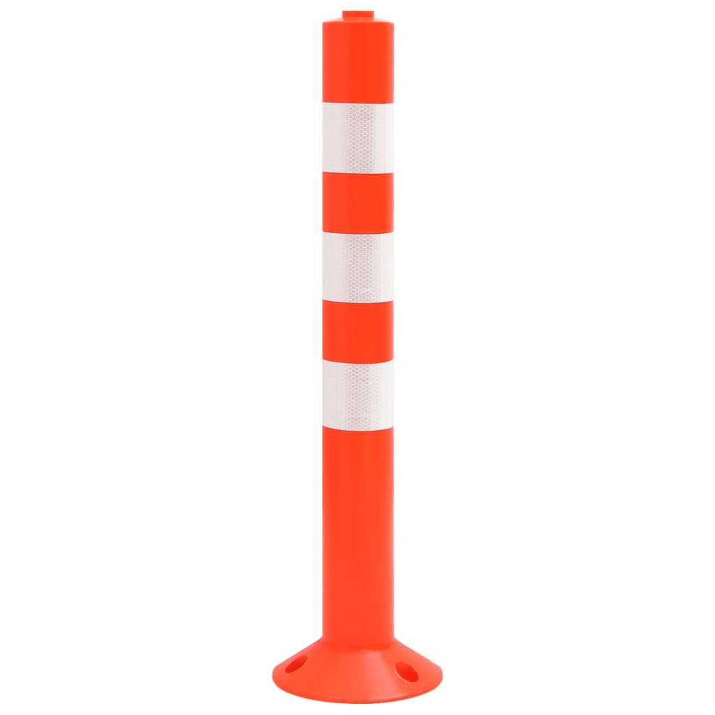 Stupovi za kontrolu prometa s lancem 10 kom 75 cm PE